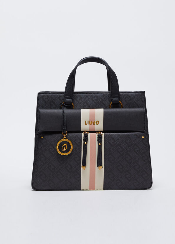 Liu Jo Borsa a mano con logo Fino al 60% di sconto