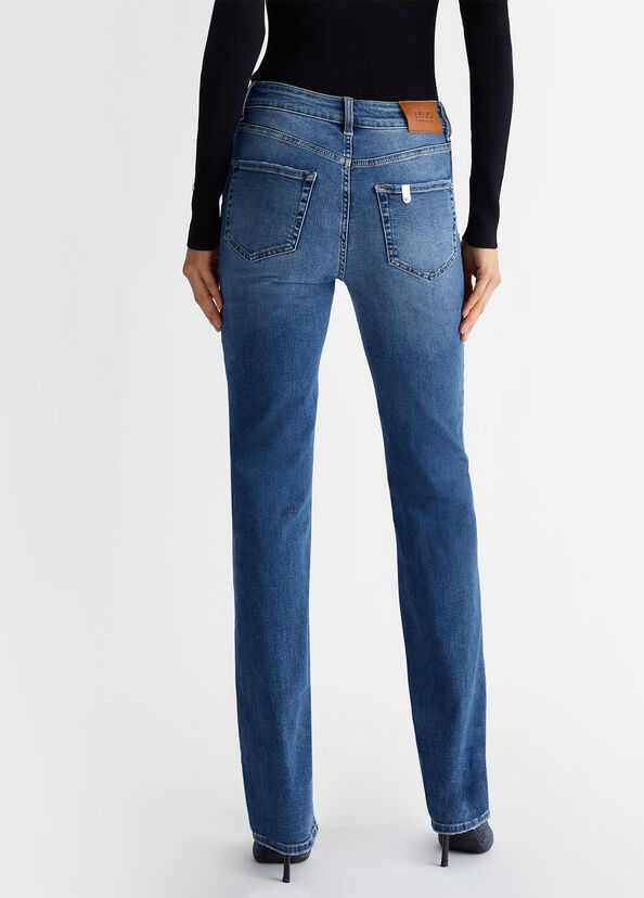 Liu Jo Jeans straight a vita alta Nuovo