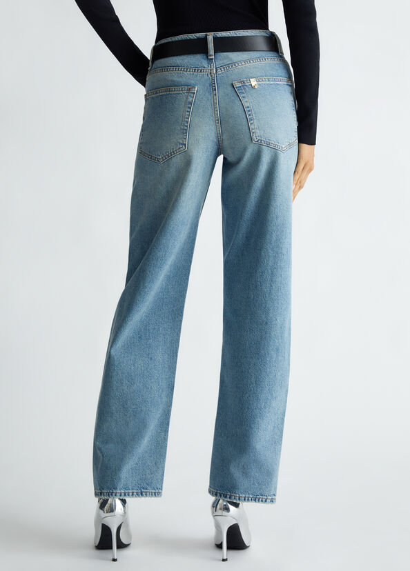 Liu Jo Jeans straight a vita alta Vendita
