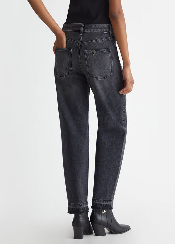 Liu Jo Jeans straight con strass Consegna Veloce
