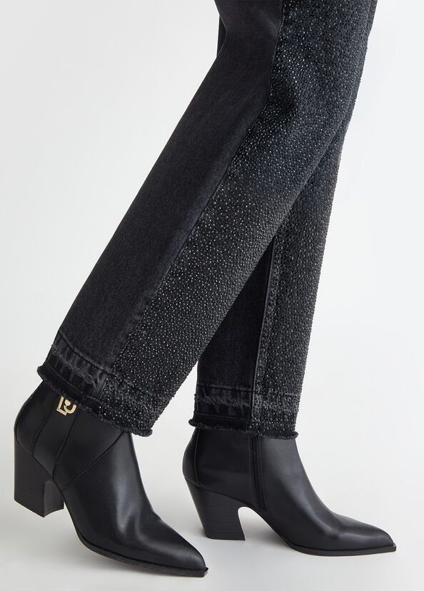 Liu Jo Jeans straight con strass Consegna Veloce
