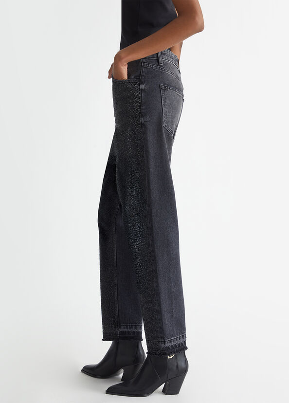 Liu Jo Jeans straight con strass Consegna Veloce