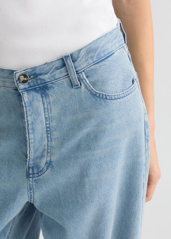 Liu Jo Jeans straight azzurri con charm gioiello Shopping Online
