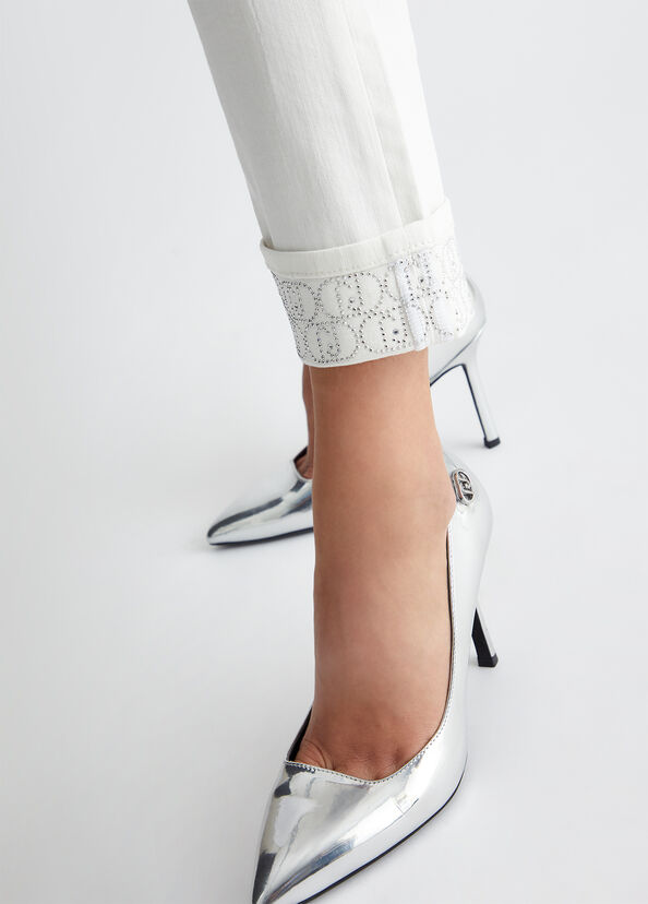 Liu Jo Jeans cropped bottom up Sottocosto