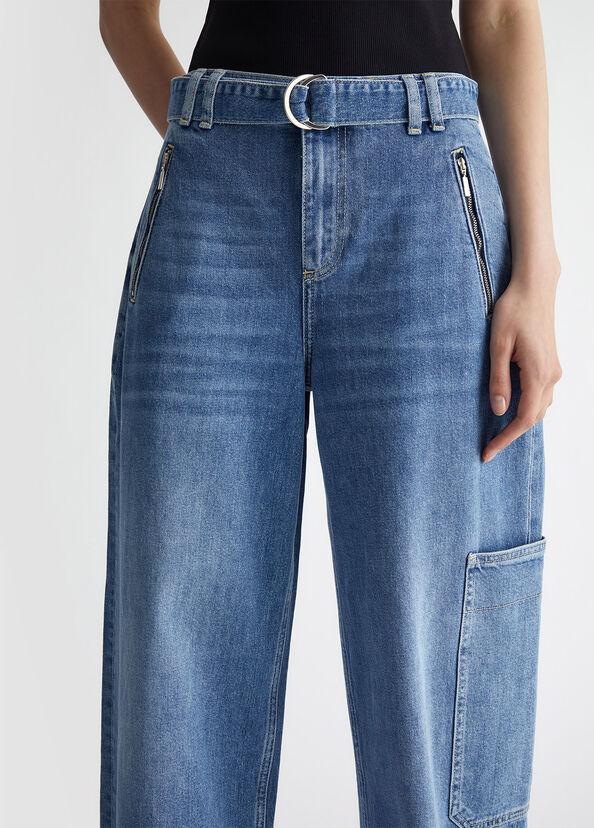 Liu Jo Jeans cargo flare con cintura Convenienza