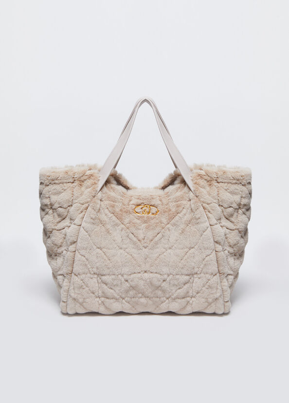 Liu Jo Shopping bag in pelliccia sintetica con pochette Outlet