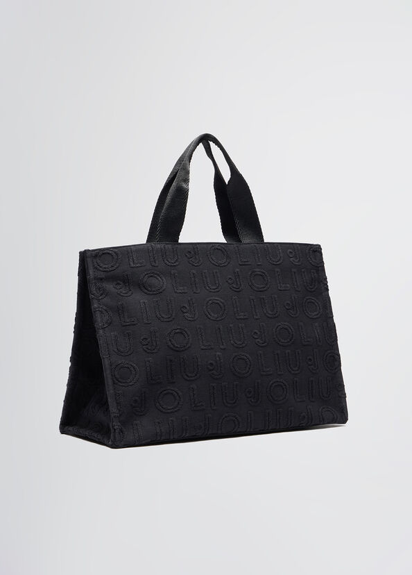 Liu Jo Borsa tote jacquard nera I Più Venduti