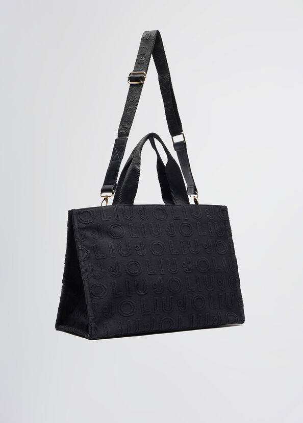 Liu Jo Borsa tote jacquard nera I Più Venduti
