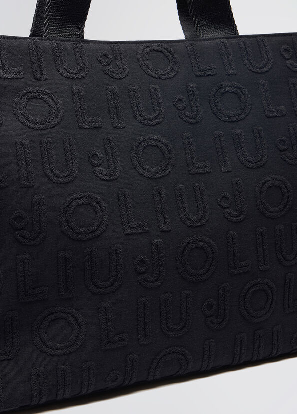 Liu Jo Borsa tote jacquard nera I Più Venduti