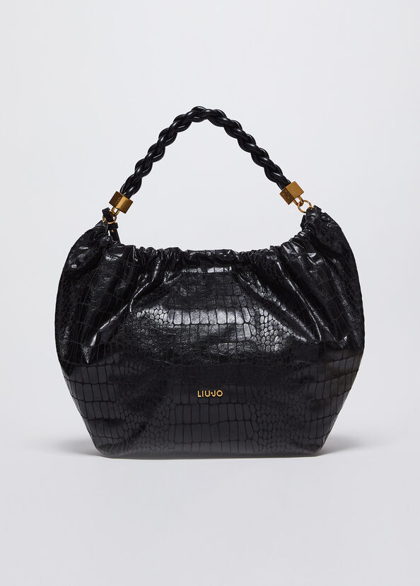 Liu Jo Borsa a mano con stampa coccodrillo Offerta speciale