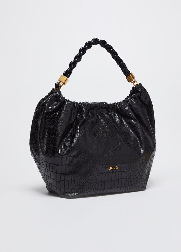 Liu Jo Borsa a mano con stampa coccodrillo Offerta speciale