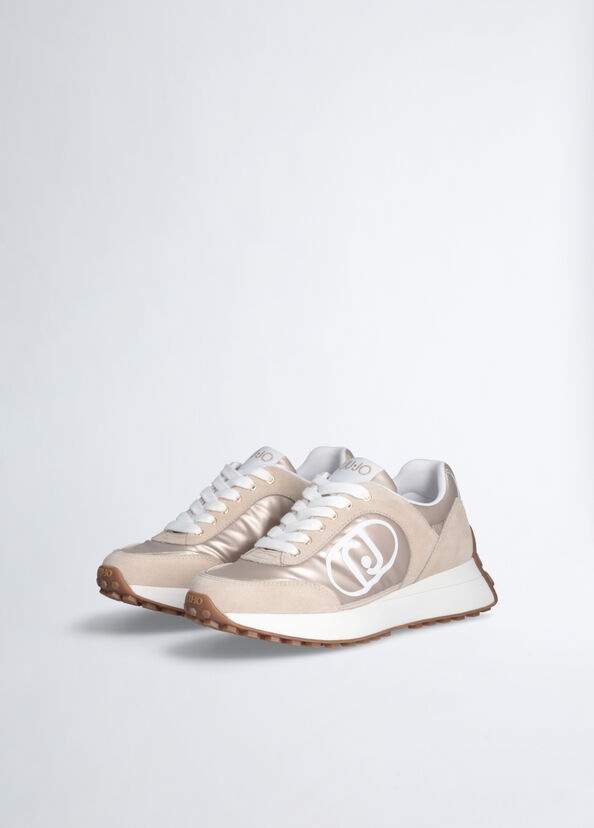 Liu Jo Sneakers in suede e nylon Offerta Giorno del Papà