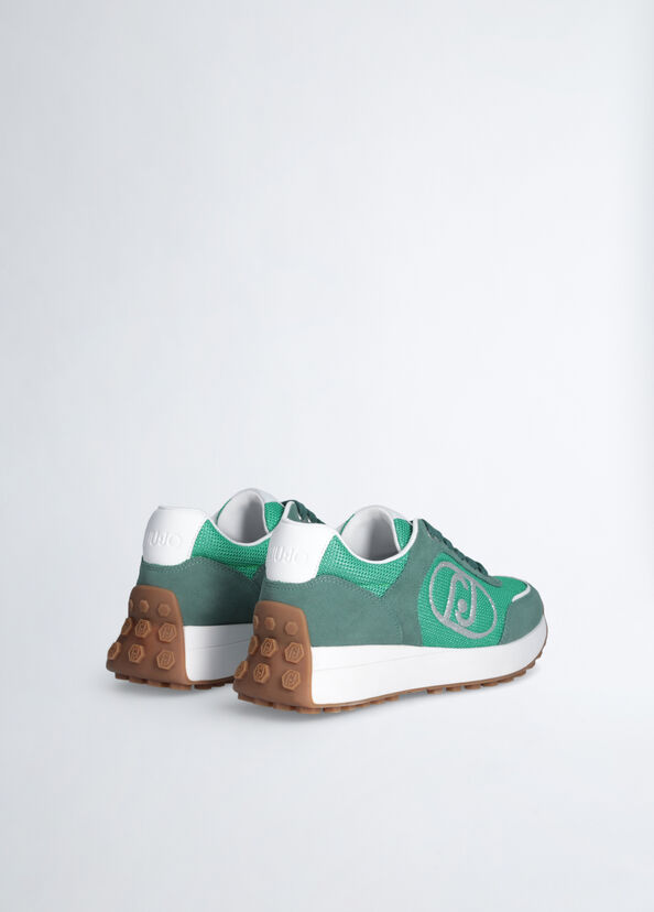 Liu Jo Sneakers in suede e brighty mesh Offerta Anniversario