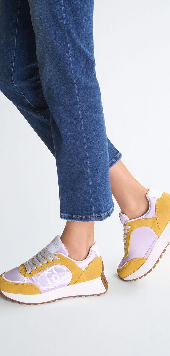Liu Jo Sneakers in suede e nylon Vendita calda