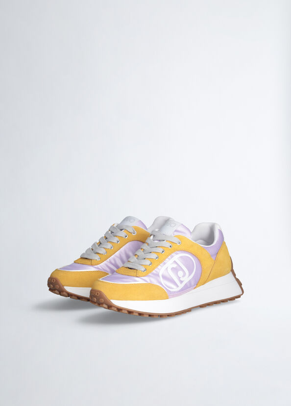 Liu Jo Sneakers in suede e nylon Vendita calda