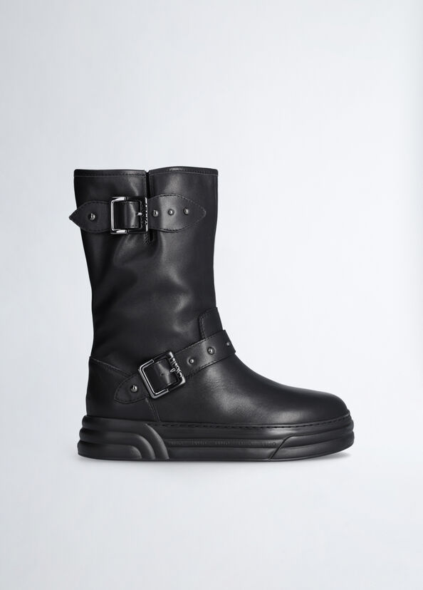 Liu Jo Biker boots in pelle Offerta migliore