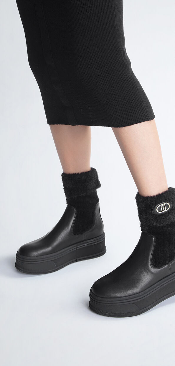 Liu Jo Stivaletti neri con calzino warm Latest fashion