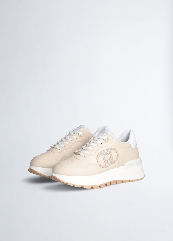 Liu Jo Sneakers in pelle con logo gioiello Bestseller