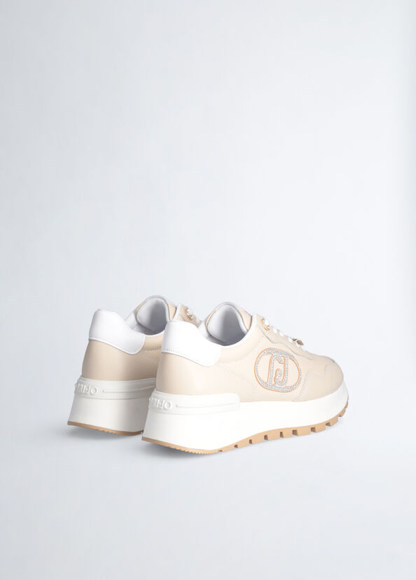 Liu Jo Sneakers in pelle con logo gioiello Bestseller