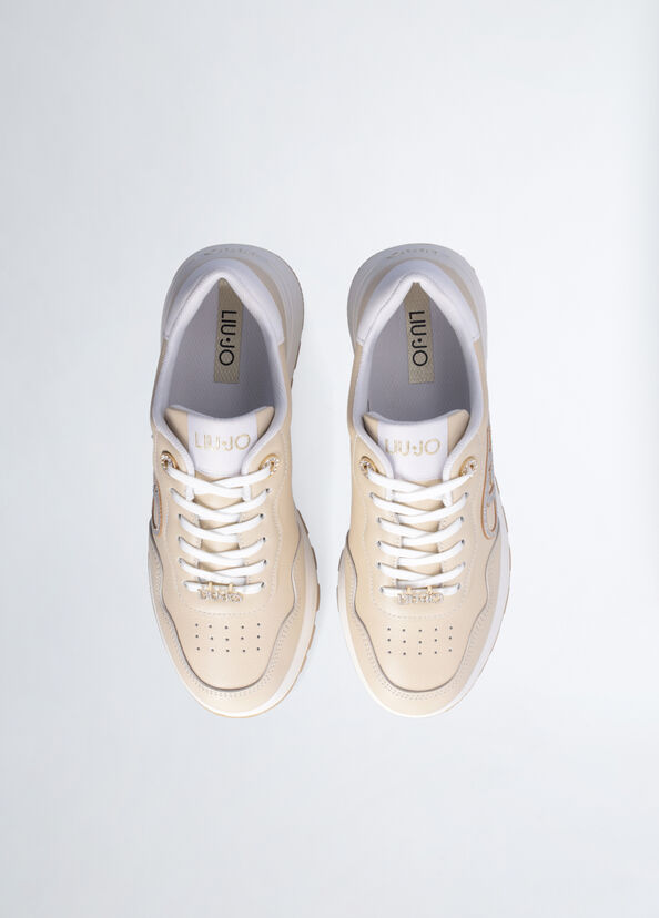 Liu Jo Sneakers in pelle con logo gioiello Bestseller