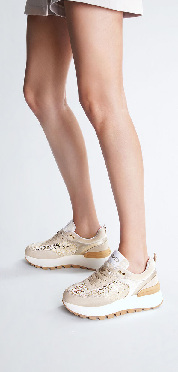 Liu Jo Sneakers platform con micro paillettes Offerte speciali
