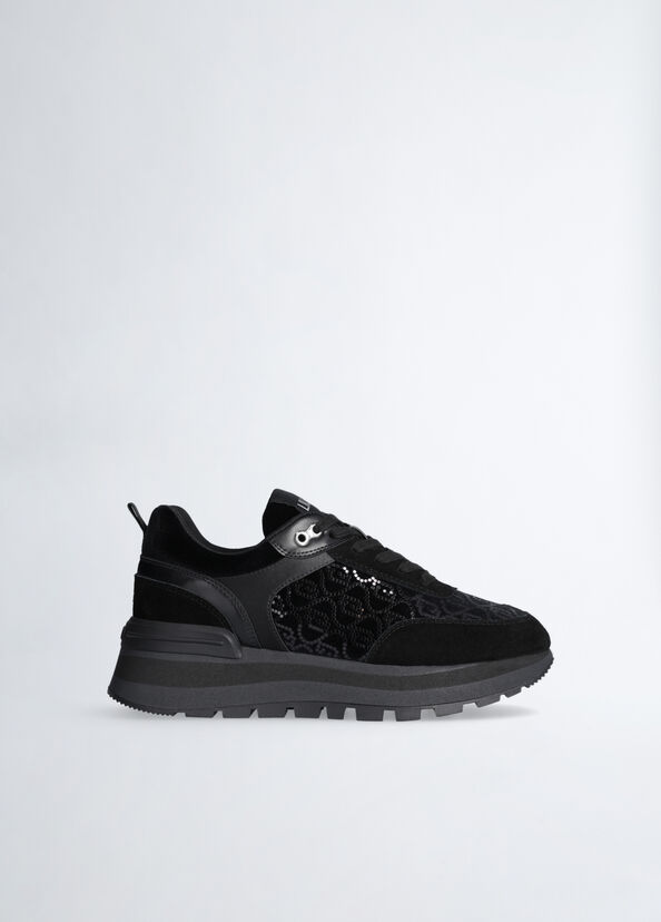 Liu Jo Sneakers platform con micro paillettes Sconti VIP