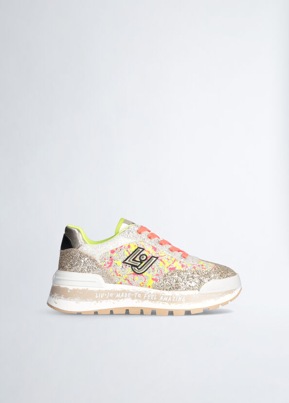 Liu Jo Sneakers platform full glitter Prezzo basso