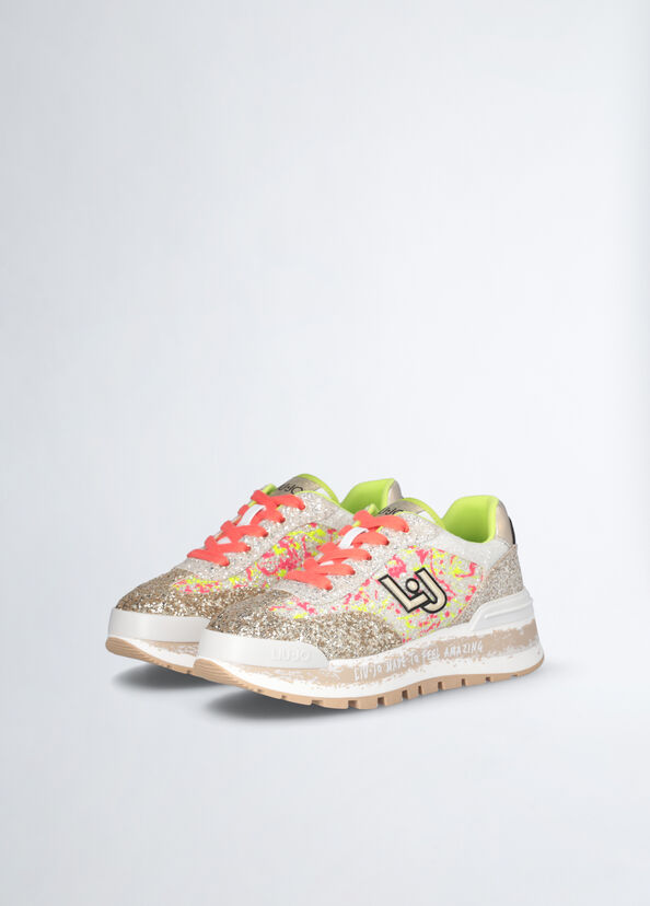 Liu Jo Sneakers platform full glitter Prezzo basso