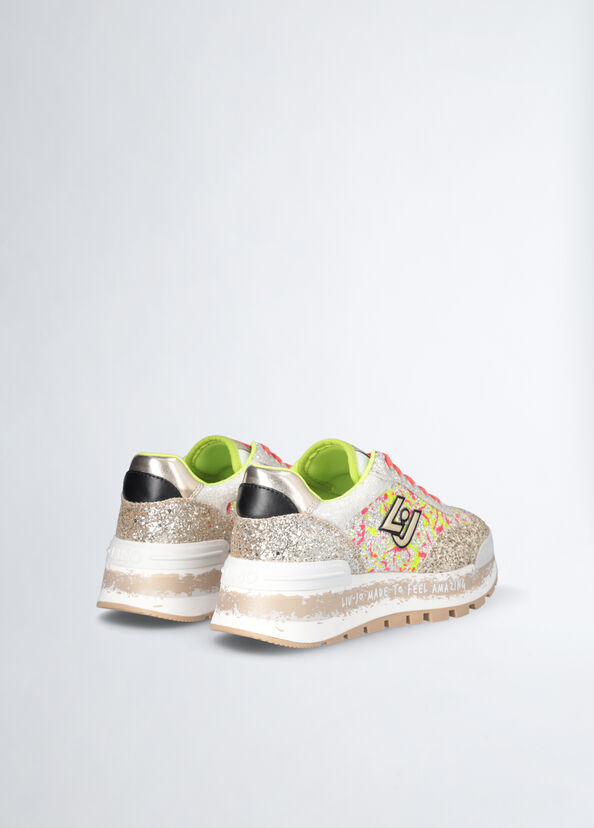 Liu Jo Sneakers platform full glitter Prezzo basso