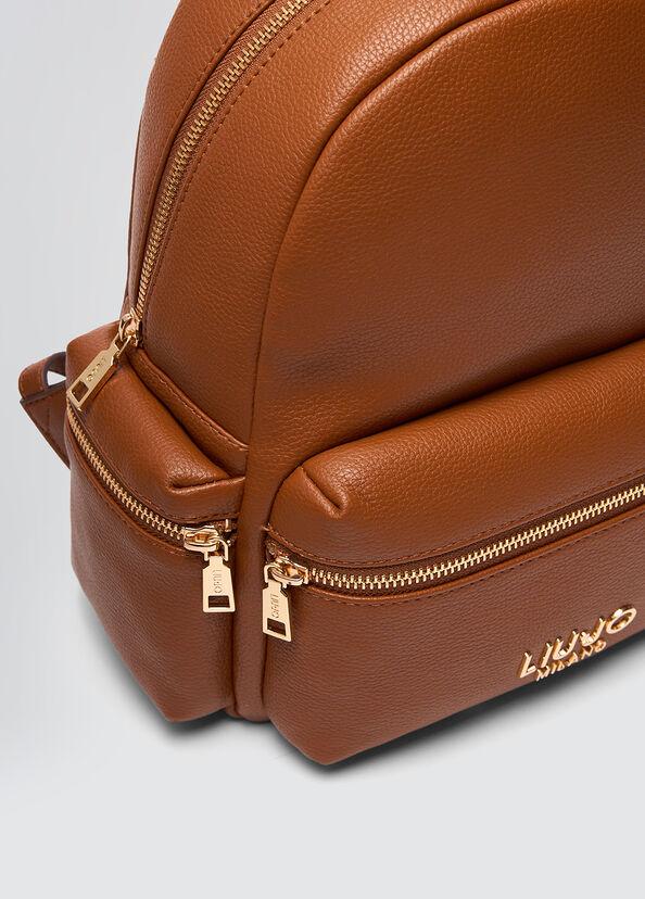 Liu Jo Zaino marrone con logo Esporta salva