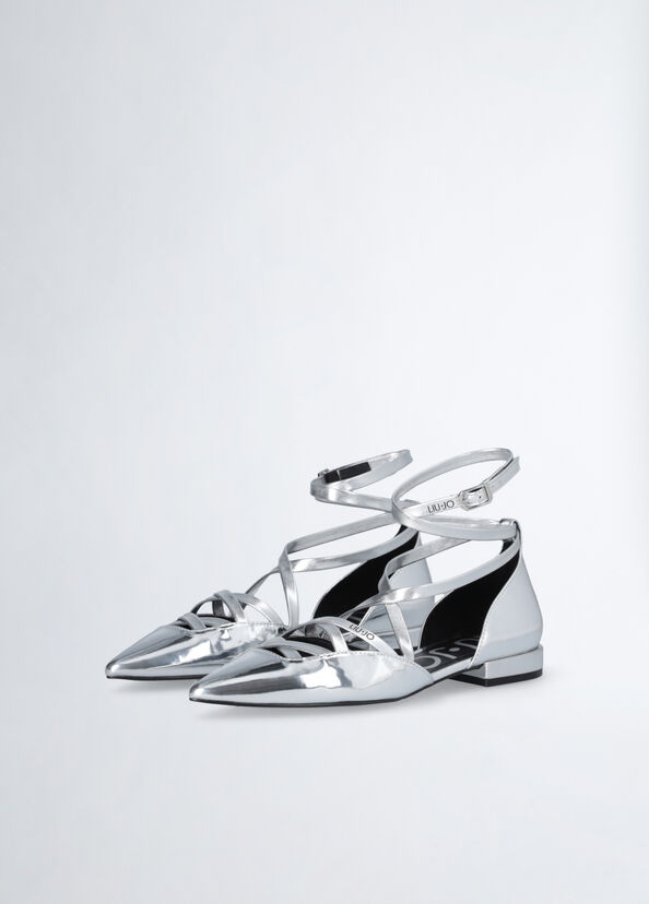 Liu Jo Ballerine a specchio con cinturino Duty-free