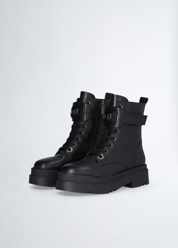 Liu Jo Anfibi platform in pelle Qualità