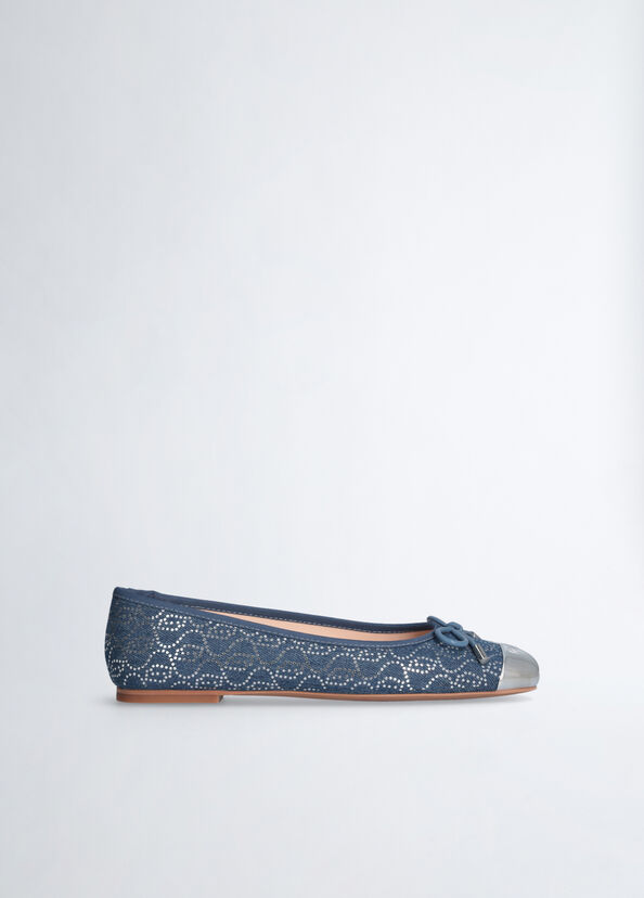 Liu Jo Ballerine in denim con paillettes Fino Al -60%