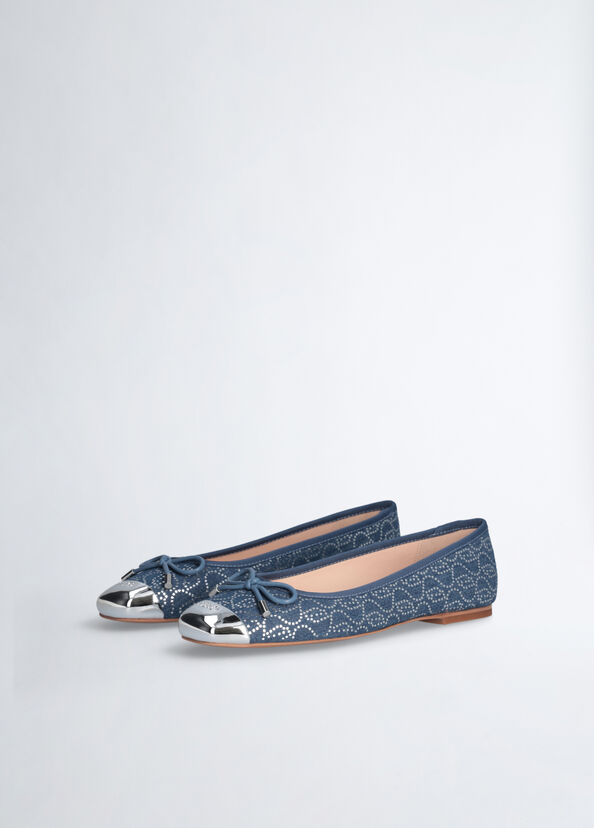 Liu Jo Ballerine in denim con paillettes Fino Al -60%