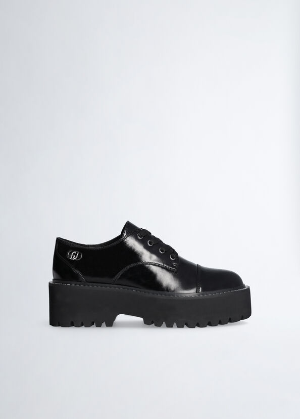 Liu Jo Scarpe platform nere in vernice Shopping Online