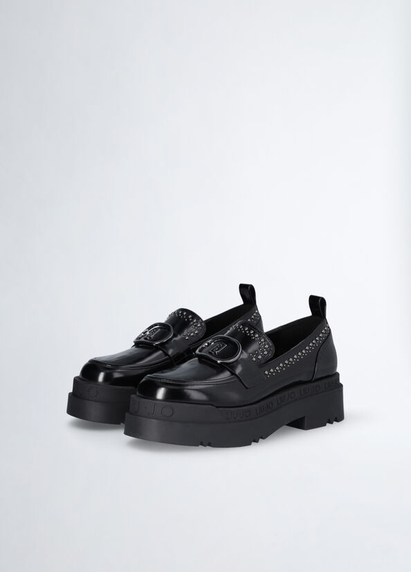Liu Jo Mocassini platform con borchie Prezzo Ridotto