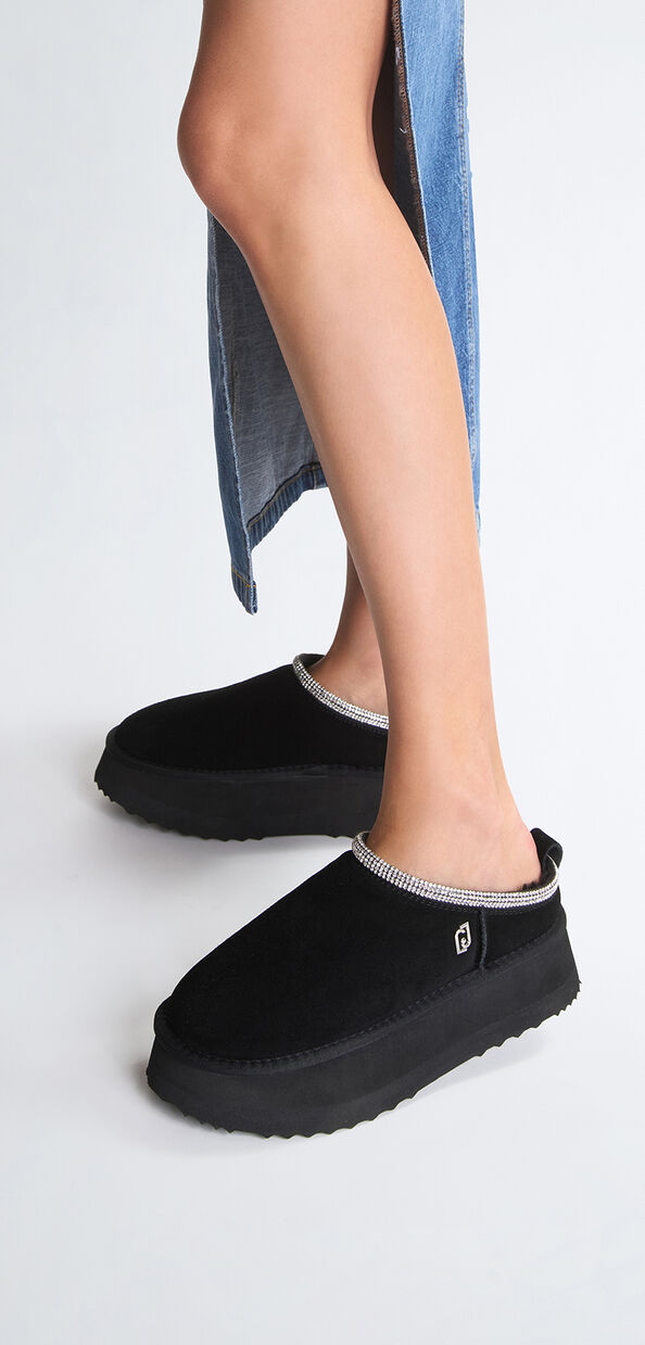 Liu Jo Sabot platform neri in suede Sconto