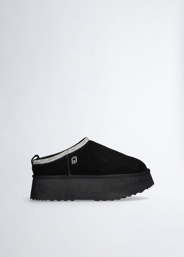 Liu Jo Sabot platform neri in suede Sconto