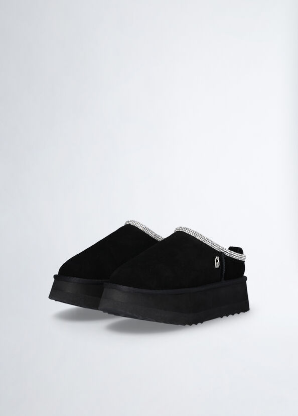 Liu Jo Sabot platform neri in suede Sconto