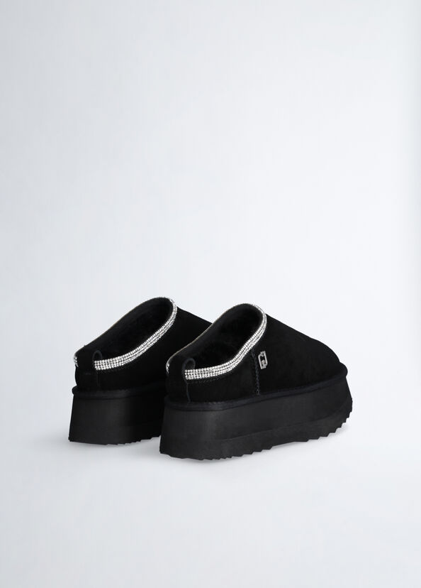 Liu Jo Sabot platform neri in suede Sconto