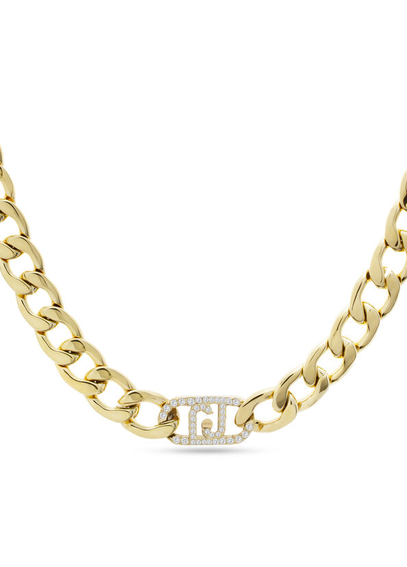 Liu Jo Girocollo monogram con brill Offerta per la Festa della Mamma