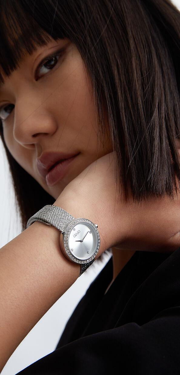 Liu Jo Orologio in acciaio con cristalli Only for today