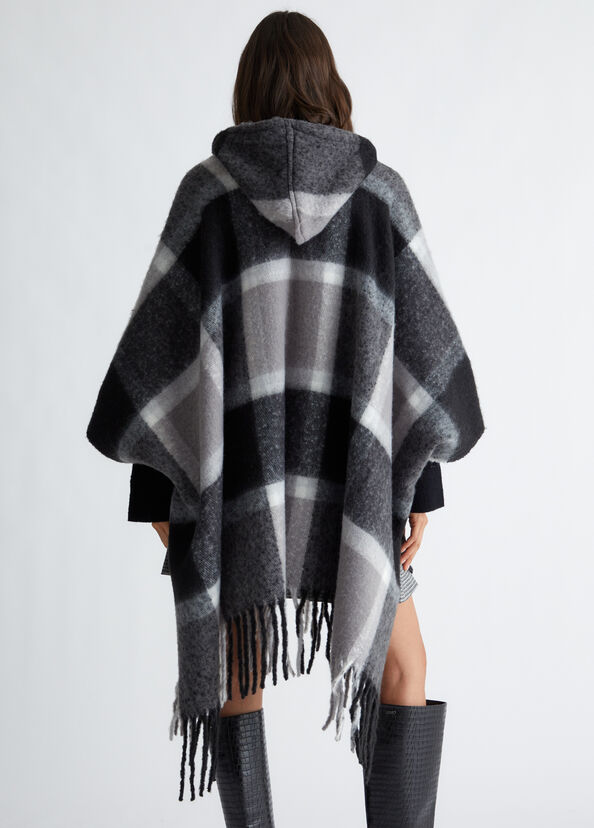 Liu Jo Poncho jacquard con cappuccio Fino al 55% di sconto