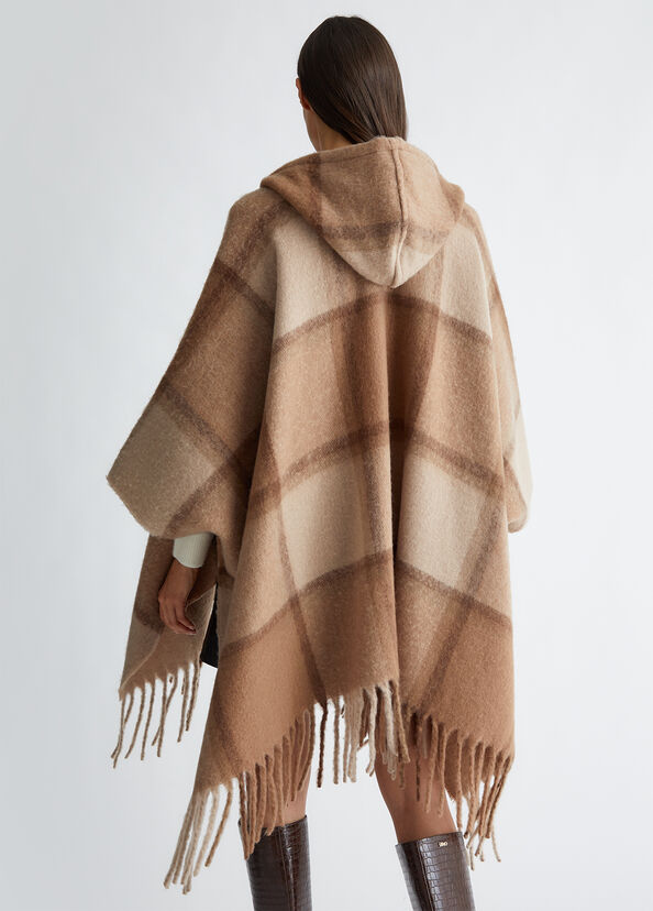Liu Jo Poncho jacquard con cappuccio Enormi sconti