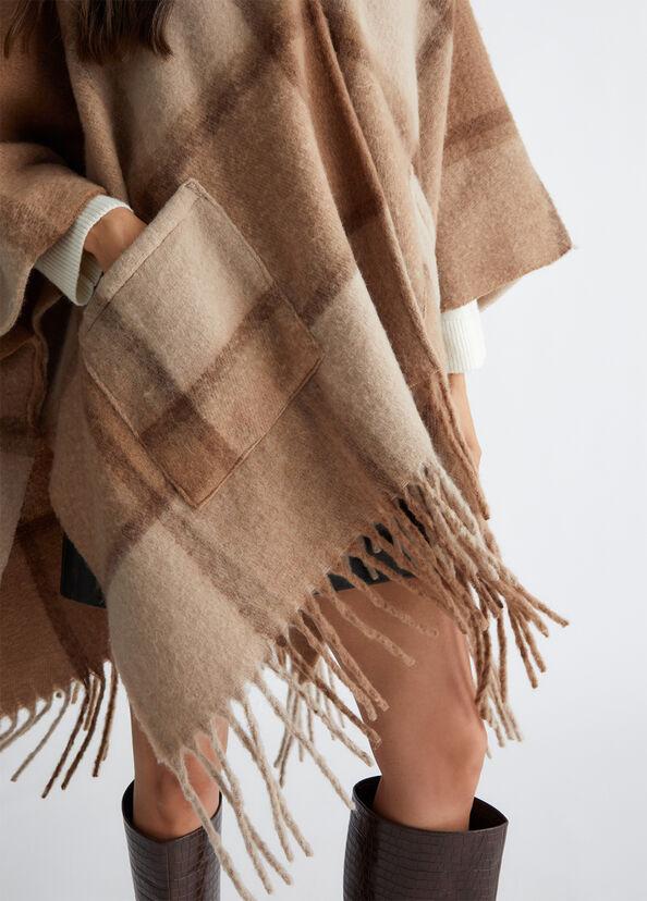 Liu Jo Poncho jacquard con cappuccio Enormi sconti