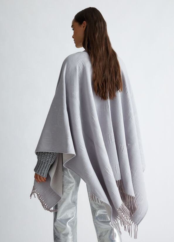 Liu Jo Poncho con logo 50% di sconto con spedizione gratuita