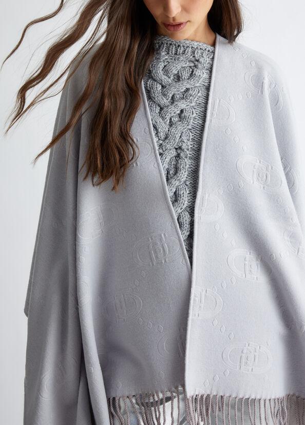Liu Jo Poncho con logo 50% di sconto con spedizione gratuita