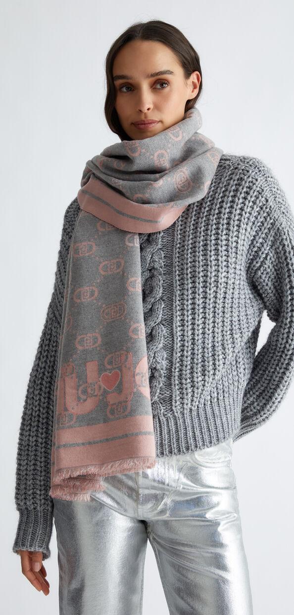 Liu Jo Stola con logo jacquard Soddisfazione Garantita