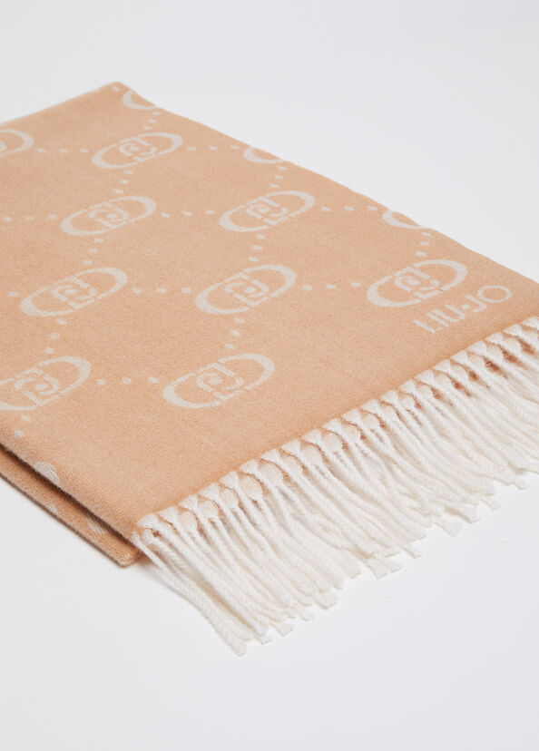 Liu Jo Stola con logo jacquard Qualità Garantita