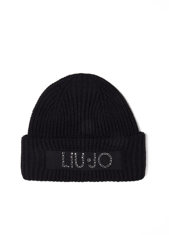 Liu Jo Berretto in maglia con logo Offerta